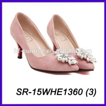 Chaussures roses pour dames chaussures de mariée chaussures à talons hauts pour femmes